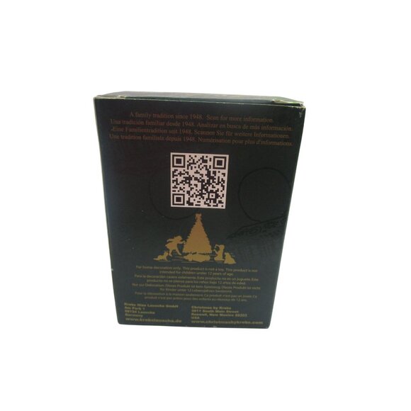 Krebs Glass Santa Ornament 3.5" Christmas Ornament New In Box - Picture 7 of 9